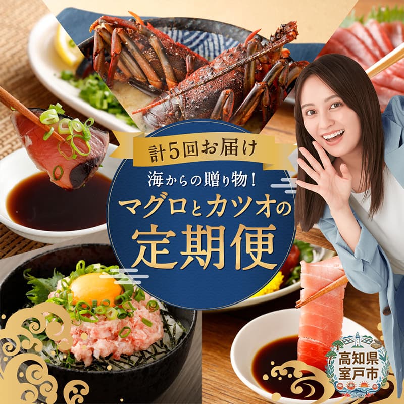 【定期便 5回】海からの贈り物 | マグロ と カツオ の 定期便 海鮮 鮪 鰹 ネギトロ  刺身 海産物 魚介類 鮪 まぐろたたき 魚 海鮮 冷凍 タカシン 海鮮定期便 人気定期便 高知県 室戸市 tk006