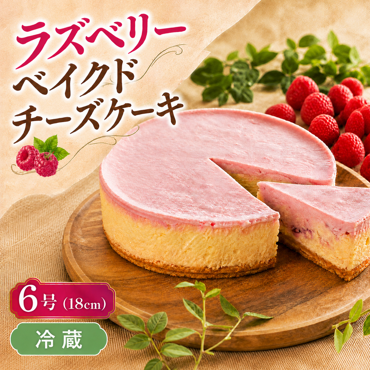 【ちーず屋】＜冷蔵＞ チーズケーキ ラズベリーベイクドチーズケーキ ちーず ケーキ 洋菓子 スイーツ すいーつ おいしい 手作り プレゼント お取り寄せ 冷凍 フローズン ギフト 高知県 安芸市