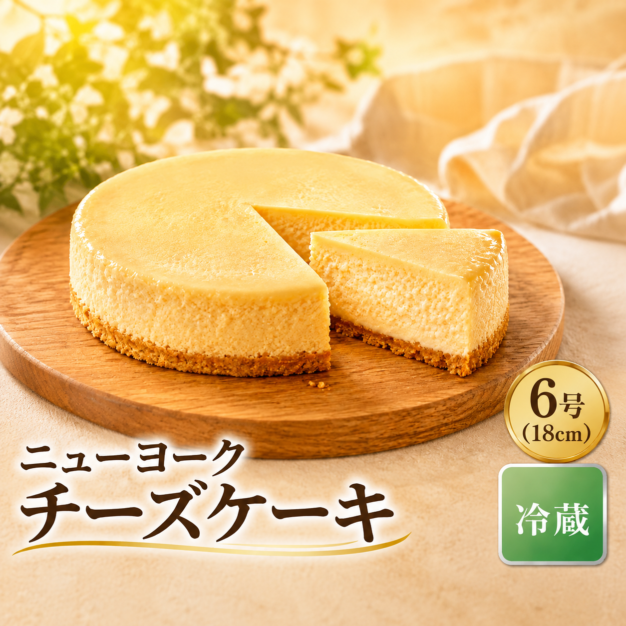 【着日指定必須】しっとり濃厚！ニューヨークチーズケーキ 6号 高知県/手づくりチーズケーキ工房ちーず屋 [BC002] チーズケーキ ちーずけーき スイーツ すいーつ デザート cake 菓子 セット