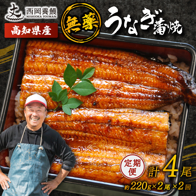 うなぎの蒲焼 定期便 計4尾