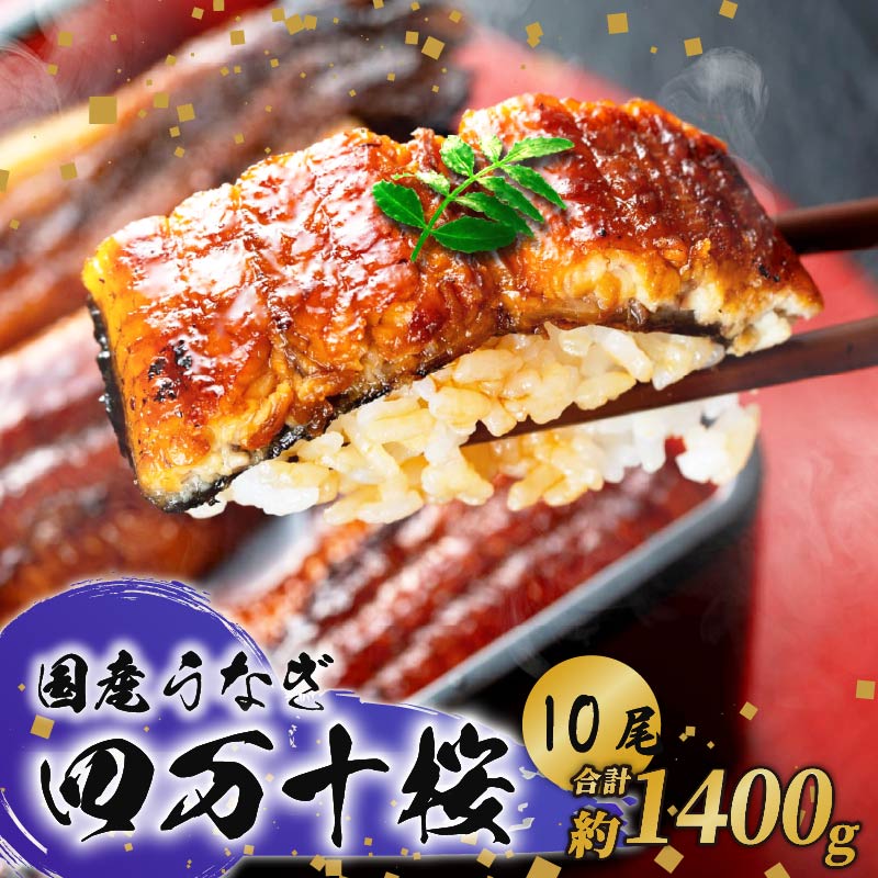【通常用】極上国産うなぎ四万十桜 蒲焼き約140g×10尾 | 鰻 土用の丑の日 調理済み タレ付き ギフト お歳暮 お正月 高級 人気 MR005
