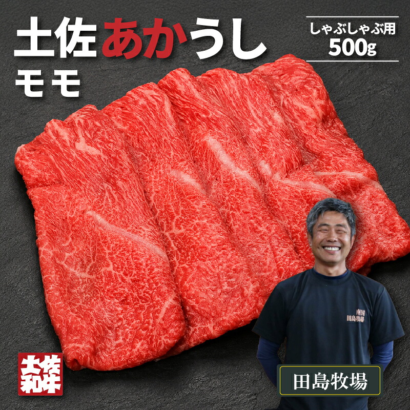 赤身 土佐 あかうし 赤牛 モモ しゃぶしゃぶ用 500g | 和牛 あか牛 アカウシ 牛肉 希少 ブランド 国産 プレゼント ギフト 冷凍 贈答 高知県 南国市 MM008