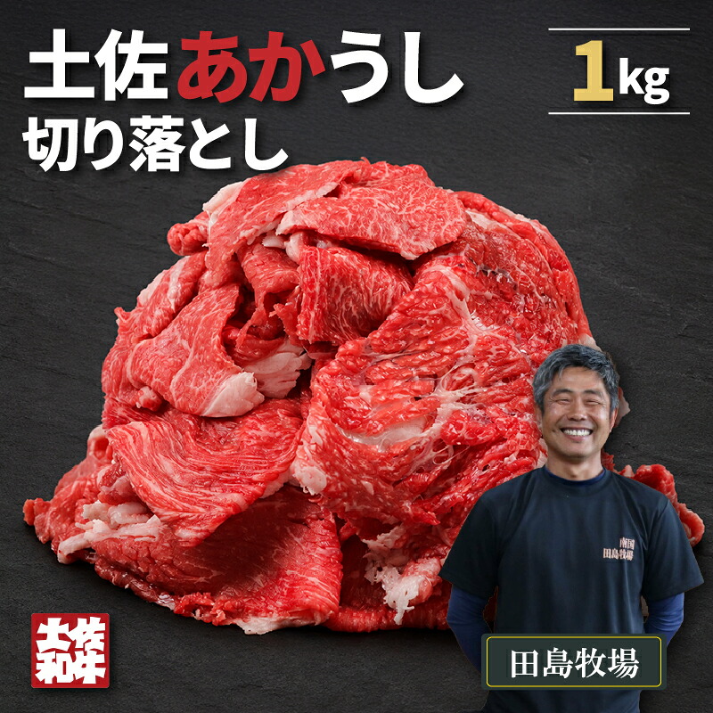 赤身 土佐 あかうし 赤牛 切り落とし 1kg | 和牛 あか牛 アカウシ 牛肉 大容量 1キロ 希少 ブランド牛 国産 プレゼント ギフト 冷凍 贈答 高知県 南国市 MM013