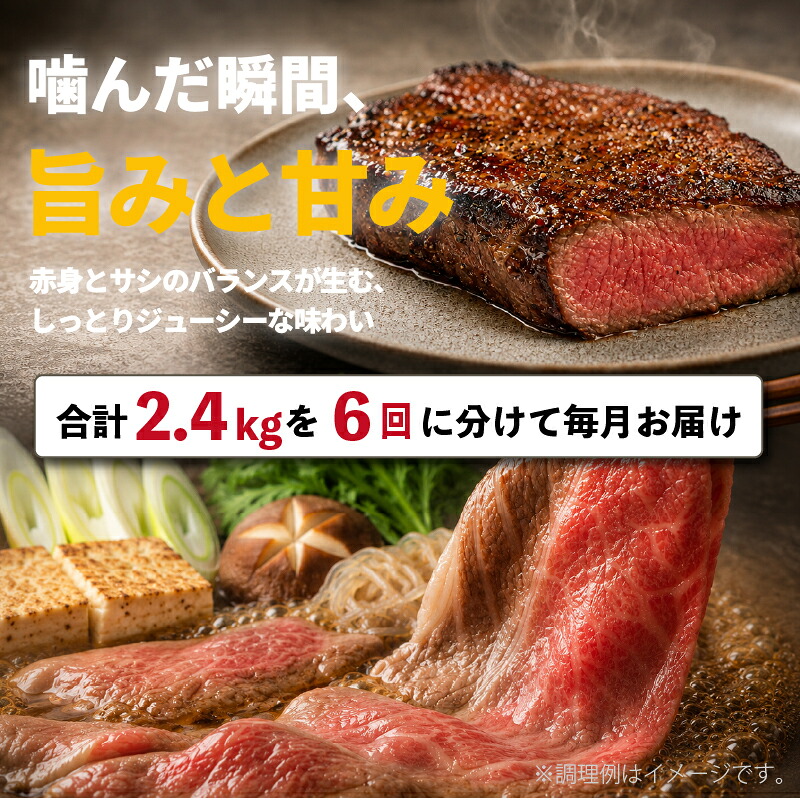 【6回 定期便】 赤身 土佐 あかうし 赤牛 贅沢 食べ比べ 6種 2.4kg | 和牛 あか牛 アカウシ 牛肉 希少 ブランド 国産 プレゼント ギフト 冷凍 贈答 高知県 南国市 MM1100