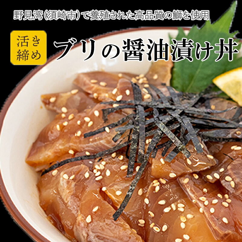 鰤 漬け丼 60g × 4パック | 海鮮 丼 醤油漬け 活き締め ブリ ぶり 惣菜 漬丼 お手軽 おかず 魚 刺身 小分け ギフト 人気 加工品 お茶漬け 冷凍 時短 国産 産地直送 みなみ丸 高知