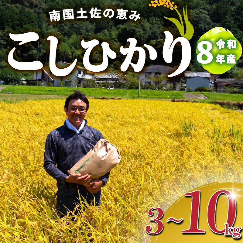 2026年 コシヒカリ 選べる容量 産地直送 高知県産 白米 精米 こしひかり 米 常温 配送 ブランド米 国産 はくまい 白 玄米 米 こめ おこめ 早場米 産地 直送 にんき ブランド 人気 おすすめ