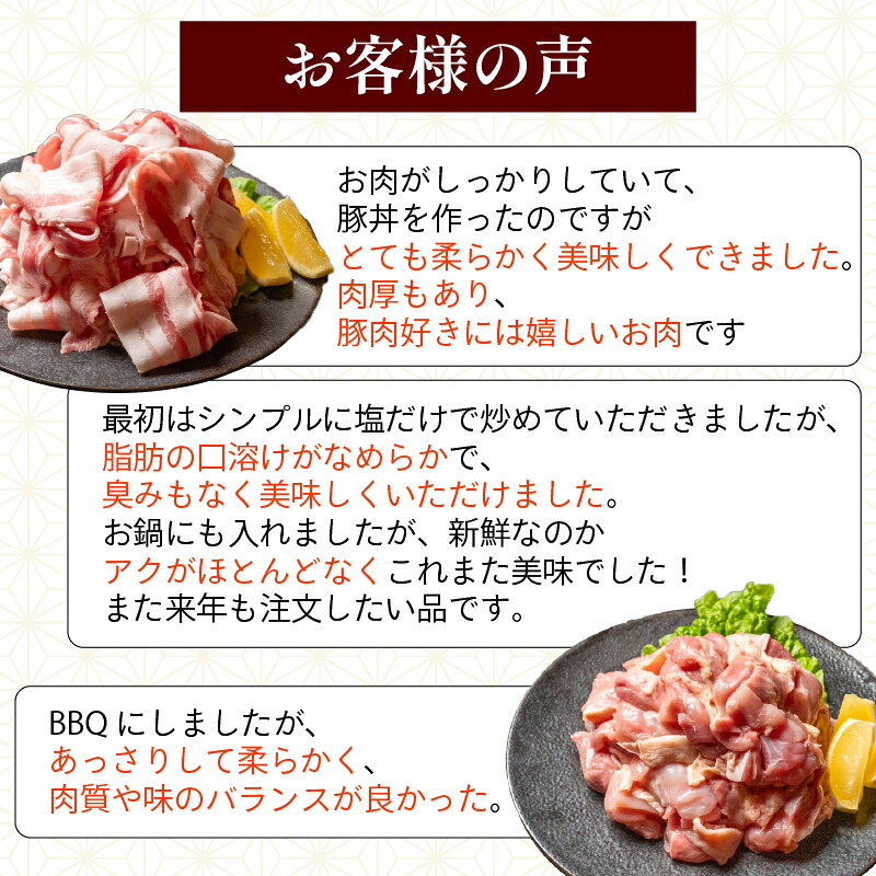 【四万十ブランド】 鶏肉 と 豚肉 の セット 計800g ( 鶏もも肉 500g と 豚肉 スライス 300g ) | 四万十ポーク スライス 四万十鶏 鶏モモ セット 豚肉 豚バラ肉 小分け