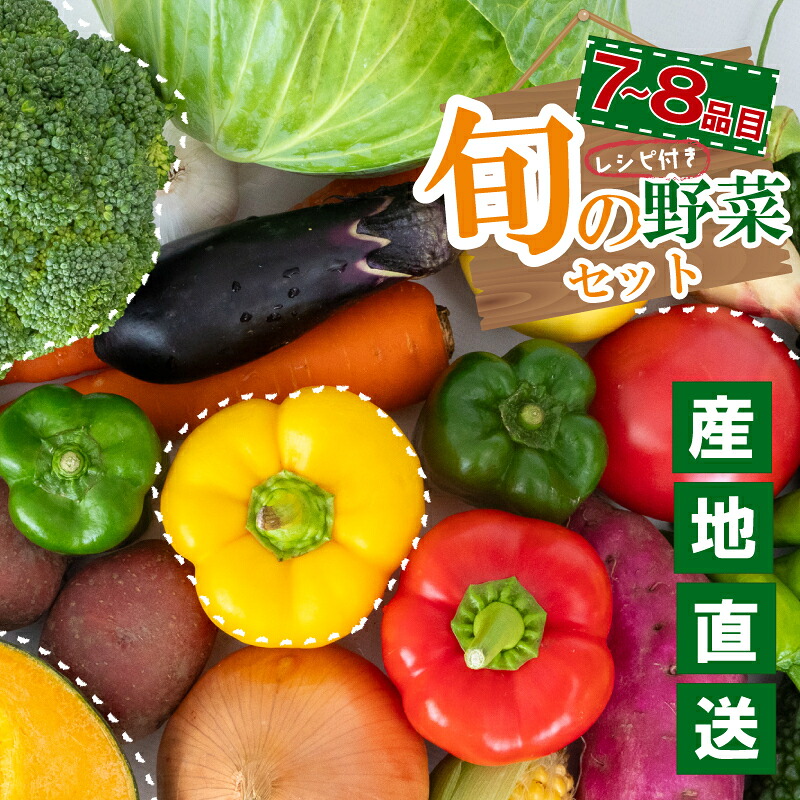 野菜定期便 7品~8品 3ヵ月 朝採れ 7品