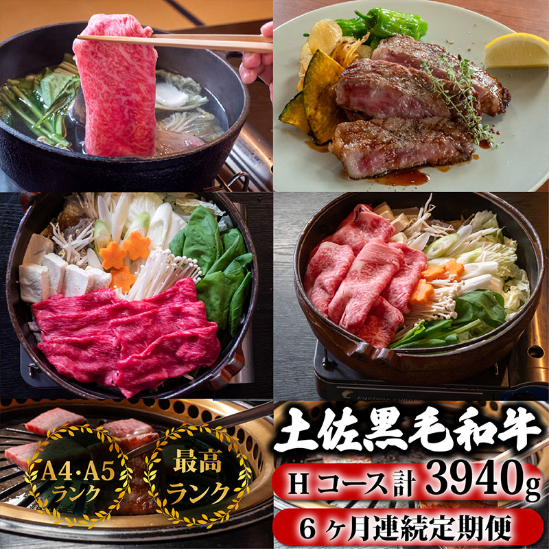 土佐黒毛和牛 食べ比べ 3940g