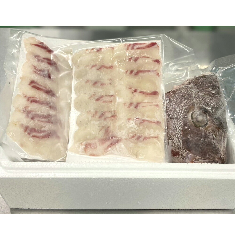 鯛しゃぶセット 2-3人前(お頭入り)