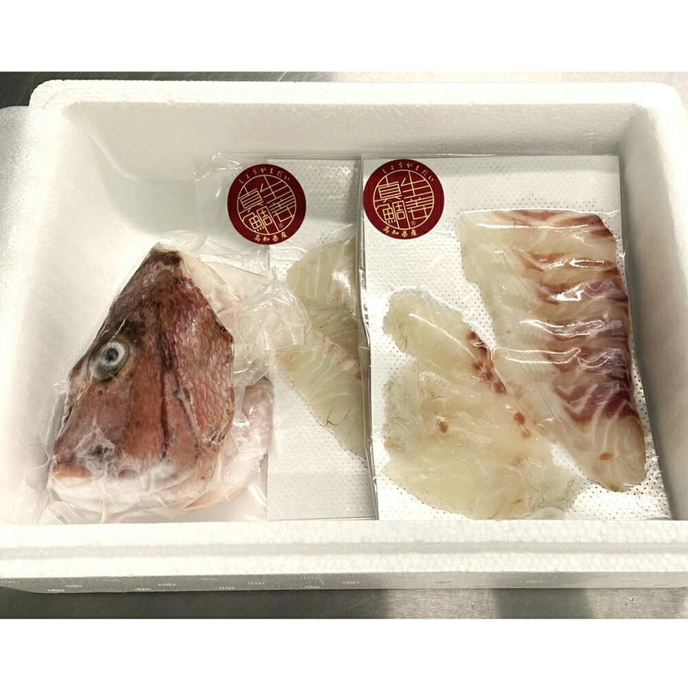 鯛しゃぶセット 2-3人前(お頭入り)