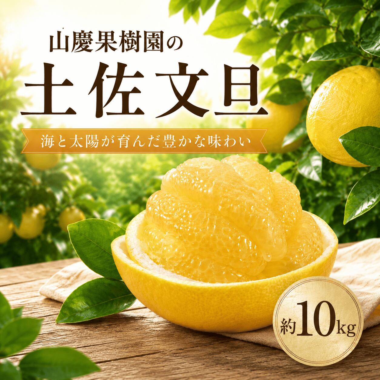 山慶果樹園の土佐文旦10kg(家庭用)