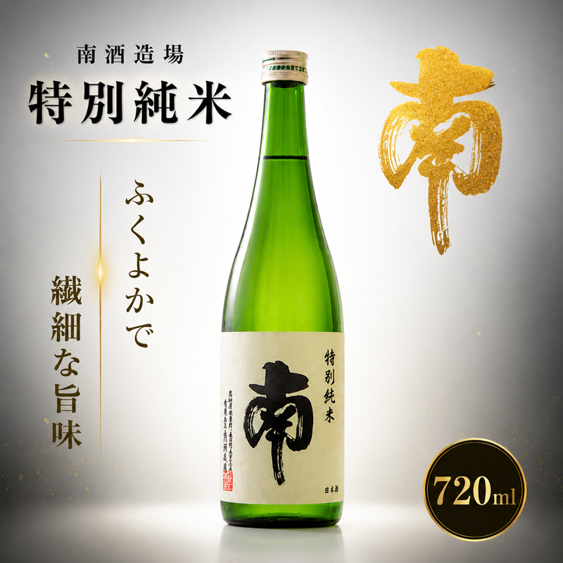 特別純米｢南｣720ml 数量限定 日本酒 720ml  純米 国産 お酒 おつまみ 父の日 冷蔵 常温 ギフト プレゼント 日本酒  純米酒 純米 南 南酒造 特別純米 冷酒 熱燗 MN0001