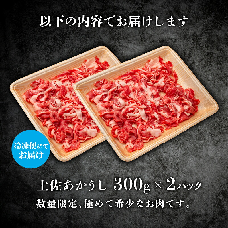 土佐あかうし 切り落とし 600g 300g×2 牛肉 和牛 細切れ こま切れ 小間切れ あかうし 土佐 赤牛 赤うし あか牛 ブランド牛 国産 国産牛 高級 ステーキ ロース カルビ MT0001