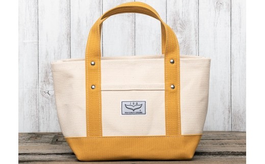 帆布 トートバッグ 小 ホワイト イエロー isa