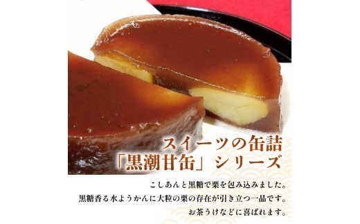 栗と黒糖のやわらか寄せ 3缶 缶詰 缶詰め 栗 くり 栗甘露煮 黒糖 ようかん 羊羹 水ようかん こしあん あんこ 和菓子 菓子 スイーツ デザート 常温保存 アウトドア キャンプ おやつ おかし お