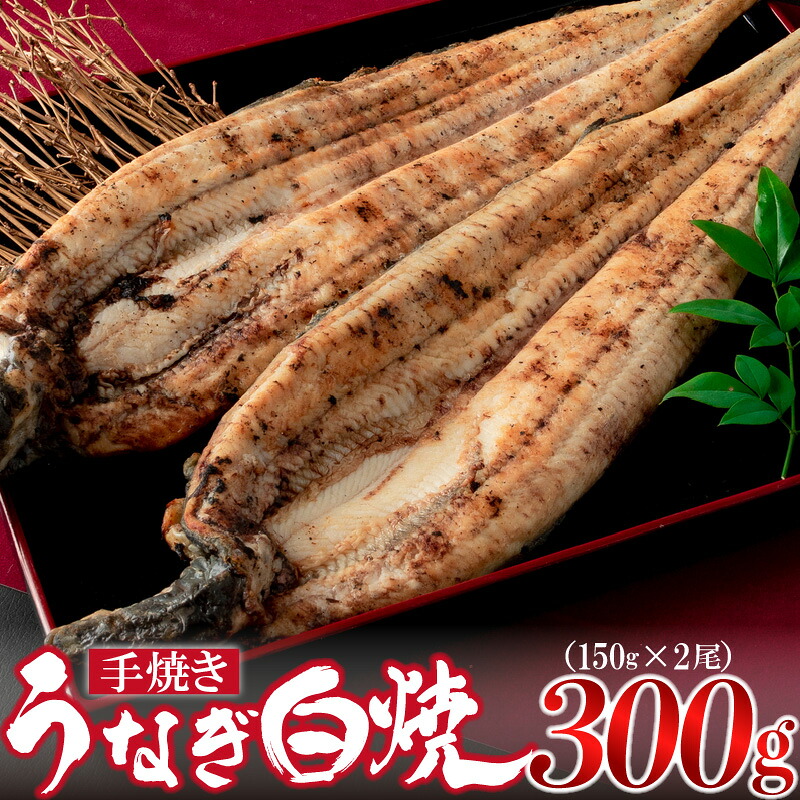 〈いろは〉九州産手焼きうなぎ白焼き 2尾 (約300g) [M635-1] ウナギ 鰻 炭火焼き 肉厚 うな重 ランキング 土用の丑の日 鹿児島県 人気 オススメ 宮若市