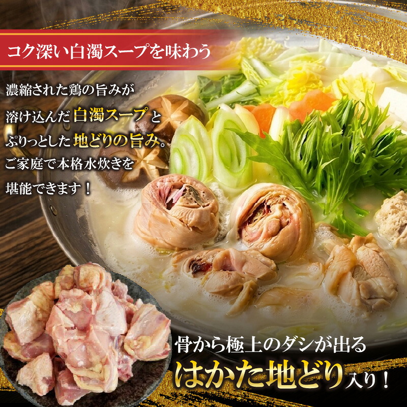 上田商店 水炊きセット【5～6人前】追い地どりセット [M951-1]