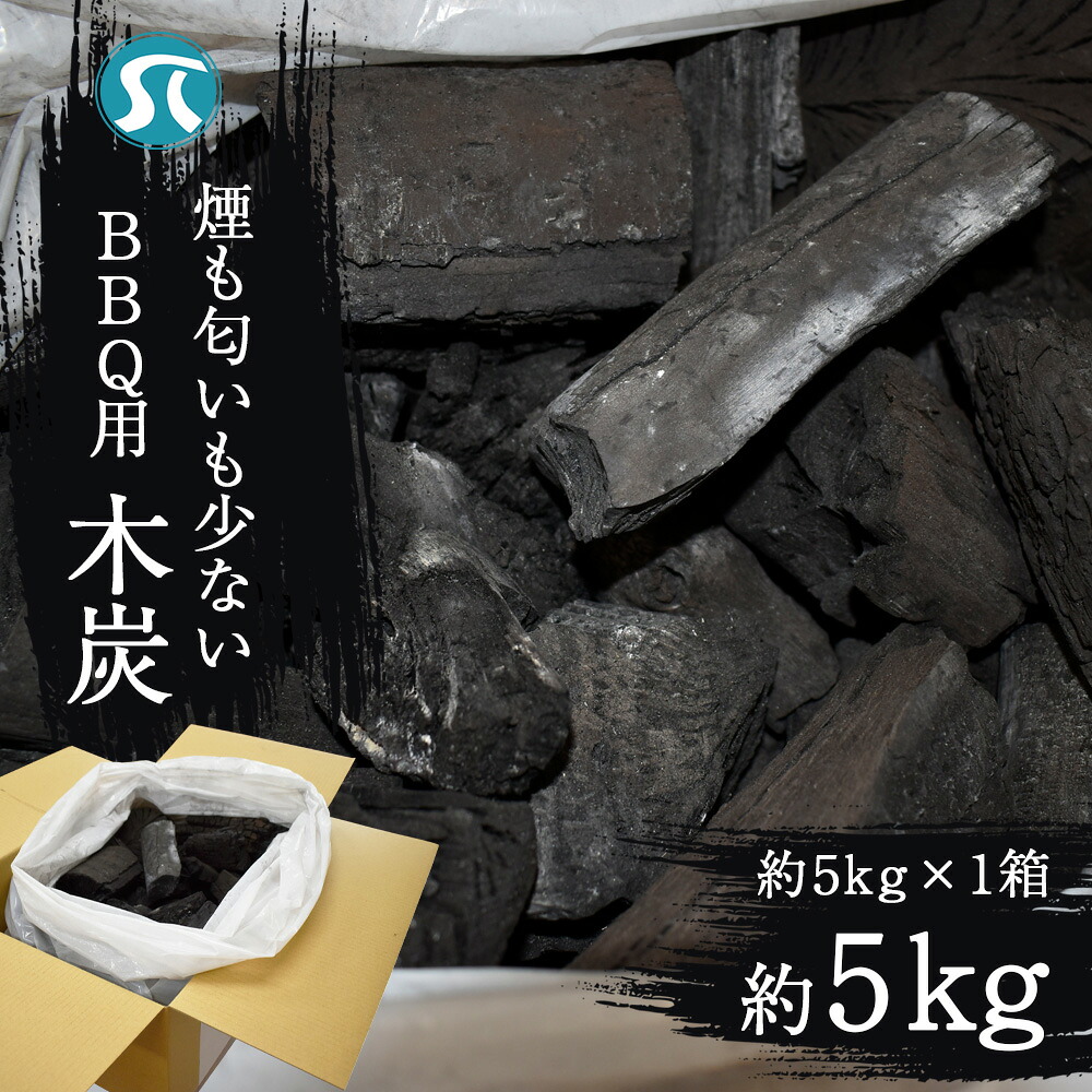 BBQ用木炭 炭 業務用 燃料 アウトドア 5kg [M742]