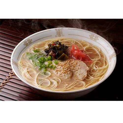 博多長浜「福重家」ラーメン10人前 辛子高菜付き [M330] ラーメン 豚骨 高菜 インスタント 乾麺 即席麺 拉麺 保存食 九州