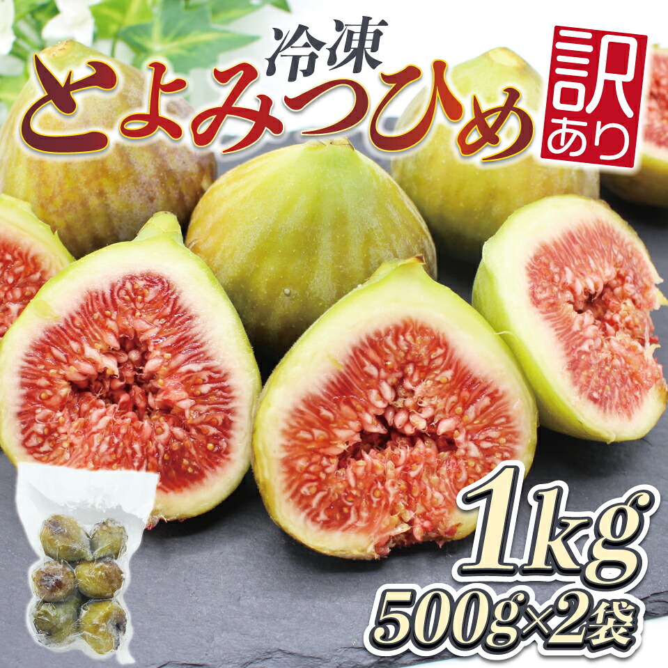 【訳あり】冷凍いちじく「博多とよみつひめ」 1kg (500g×2パック) [M871]