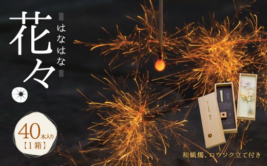 C17 高級 線香花火 花々 はなばな 40本入り