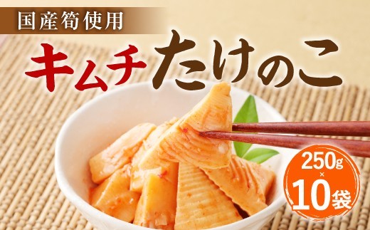 B24 キムチ たけのこ 筍使用 250g×10袋