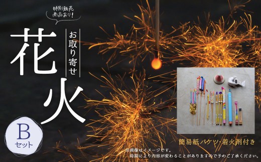 B30 高級 花火B 簡易バケツ 着火剤付き