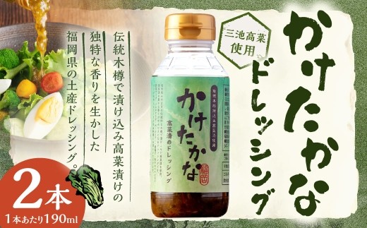 A332 かけたかなドレッシング 190ml×2本セット