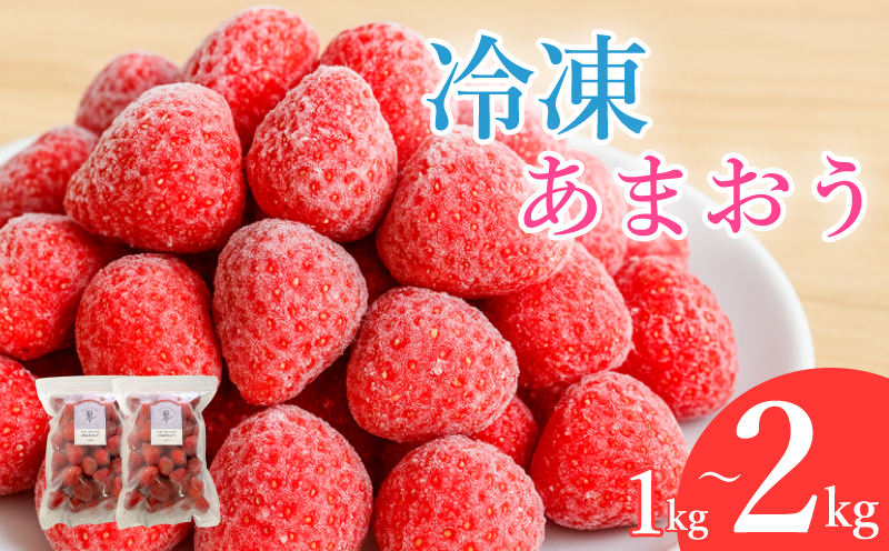 【冷凍あまおう】 フローズンあまおう 苺 あまおう 1kg~2kg (500g×2~4P) いちご あまおう 福岡県産苺 イチゴ strawberry ichigo 数量限定 氷彩あまおう 冷凍 福岡県産 福岡 川崎