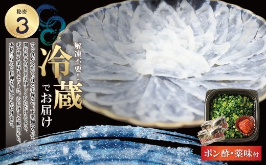 とらふぐ刺し（3人前）薬味 ポン酢付き 国産 とらふぐ ふぐ ふぐ刺し てっさ 刺身 冷蔵 人気 おすすめ トラフグ 高品質