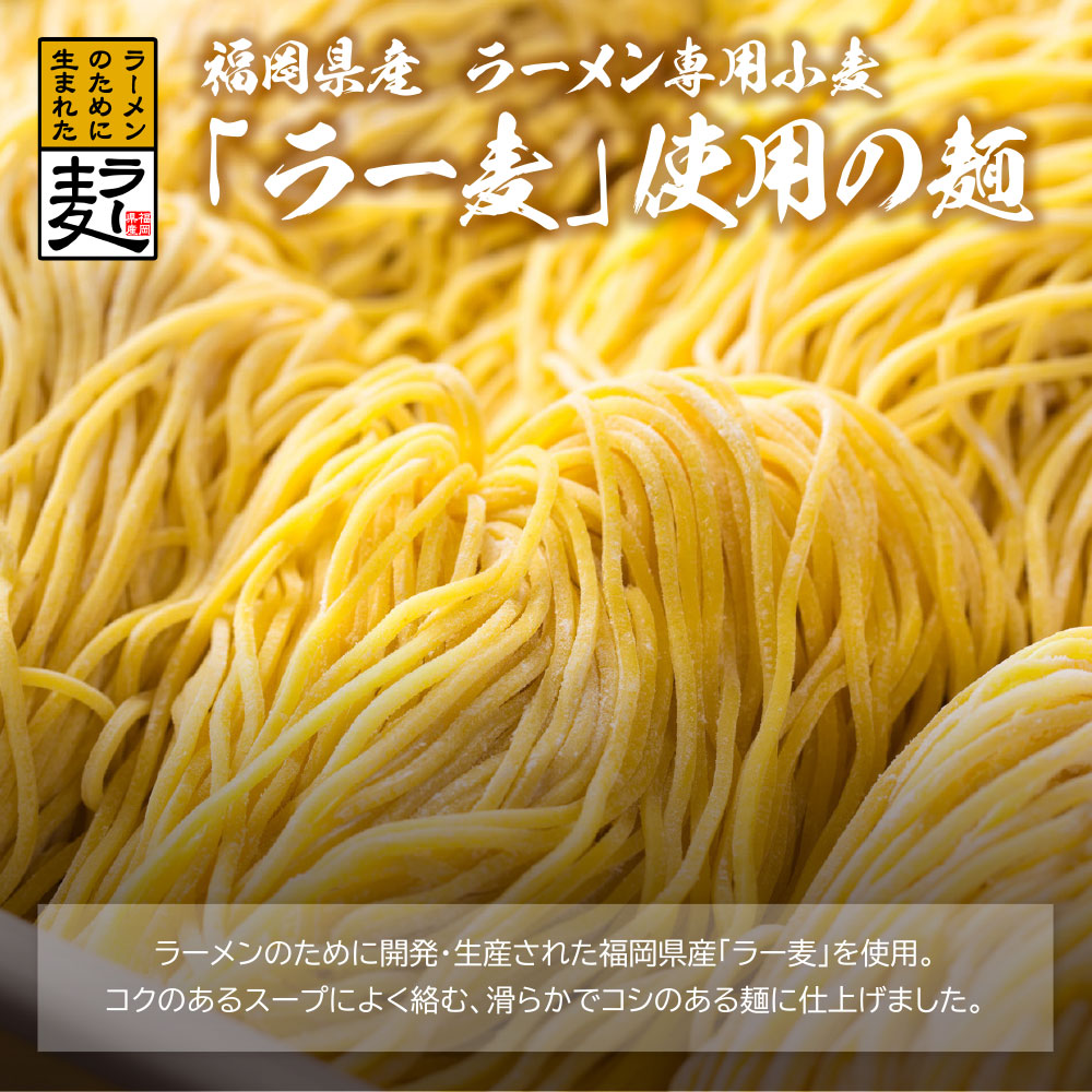 福岡県産ラー麦 博多生ラーメンとんこつ味