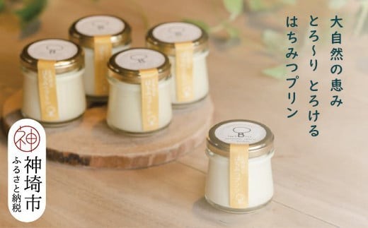 えこびと農園のとろけるはちみつプリン 5個セット 【スイーツ プリン県佐賀 プリンマップ 生はちみつ 佐賀県産はちみつ はちみつプリン α-リノレン酸 おすすめ 手作り 無添加】(H037140)