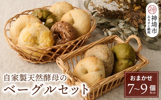 自家製天然酵母のベーグルセット【パンと器のコネル】【パンと器のコネル もっちりベーグル 国産小麦 パン 自家製 天然酵母 玄米麹 朝食 おやつ】(H094113)
