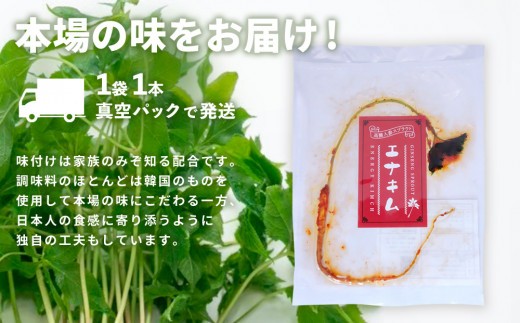 【5カ月定期便】【一子相伝】秘伝のエナキム(高麗人参スプラウト・キムチ)1袋1本入り【本場の味 秘伝の味 韓国 ピリ辛 健康志向 滋養強壮】(H104311)