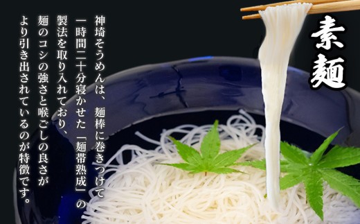 神埼めんセット(そうめん・蕎麦) 計6袋【素麺 そば 麺 神埼そうめん のどごし 贈答 ギフト お中元 お歳暮】(H110101)