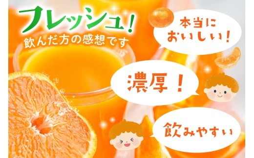 みかん100 1L×6本入り【みかんジュース 蓋付 天然 果汁100％】(H116234)