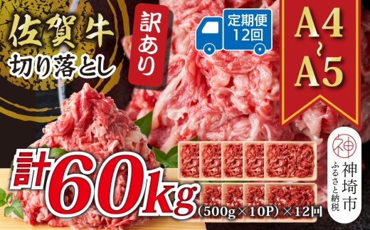 牛肉 ロース 12か月定期便 訳あり A4~A5