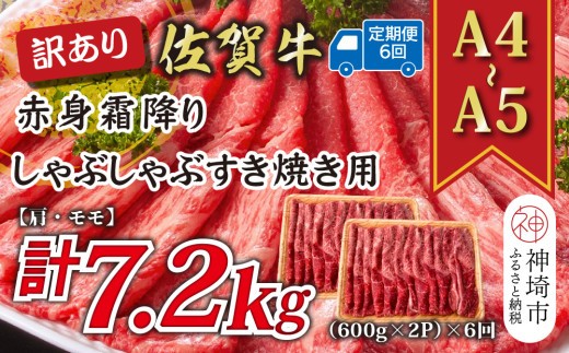 訳あり 佐賀牛赤身霜降りしゃぶしゃぶすき焼き用