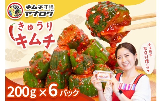 熟成秘伝のオイ きゅうり キムチ 200g×6パック