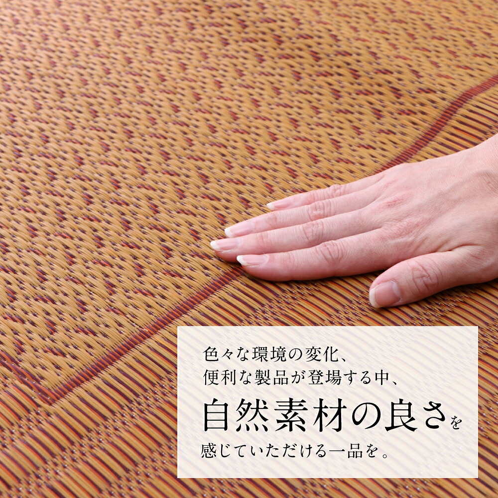 【選べるサイズ(全6サイズ)・カラー(全2色)】熊本県八代市産のい草を使って織り上げたラグ『DXランクス』 国産 イグサ 茣蓙 ござ ラグ カーペット 絨毯 マット 織物 敷き物 インテリア