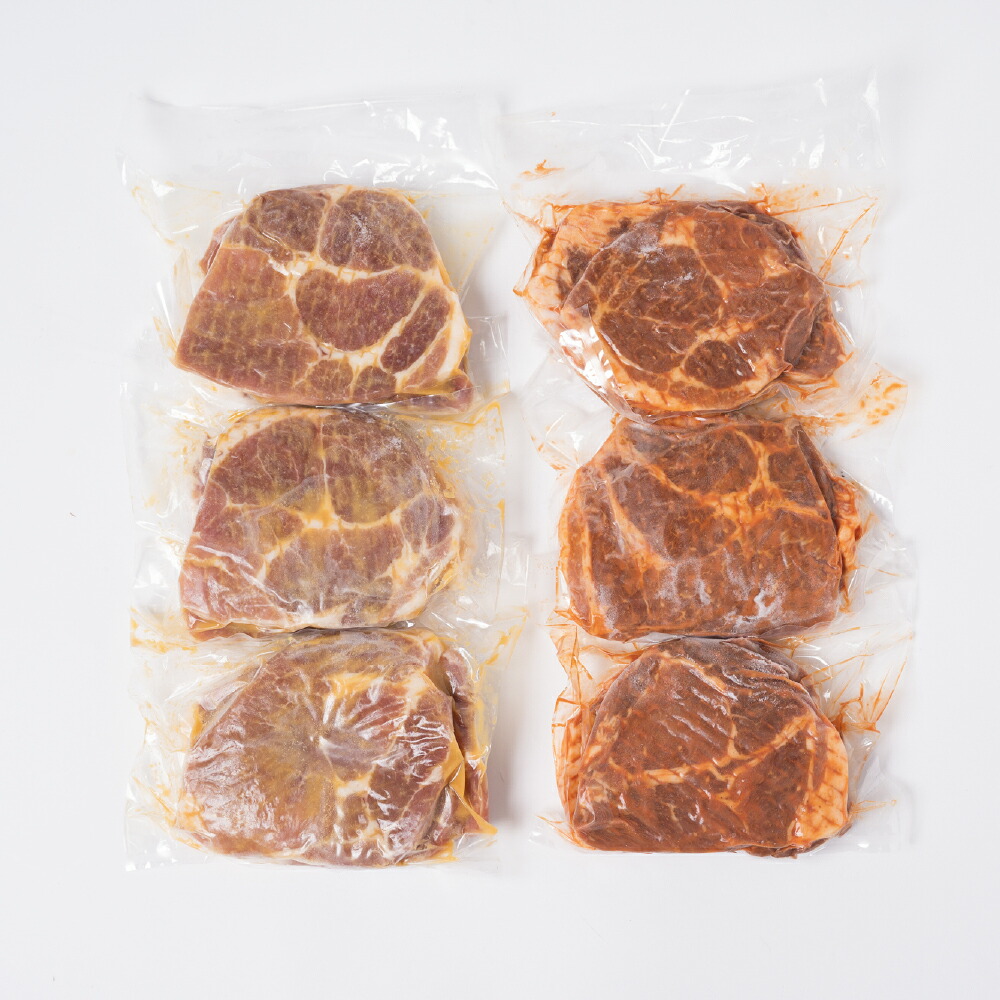 九州産味付け豚ロース カタロース 計1.8kg（約300g×6パック） 味噌漬け 西京漬け