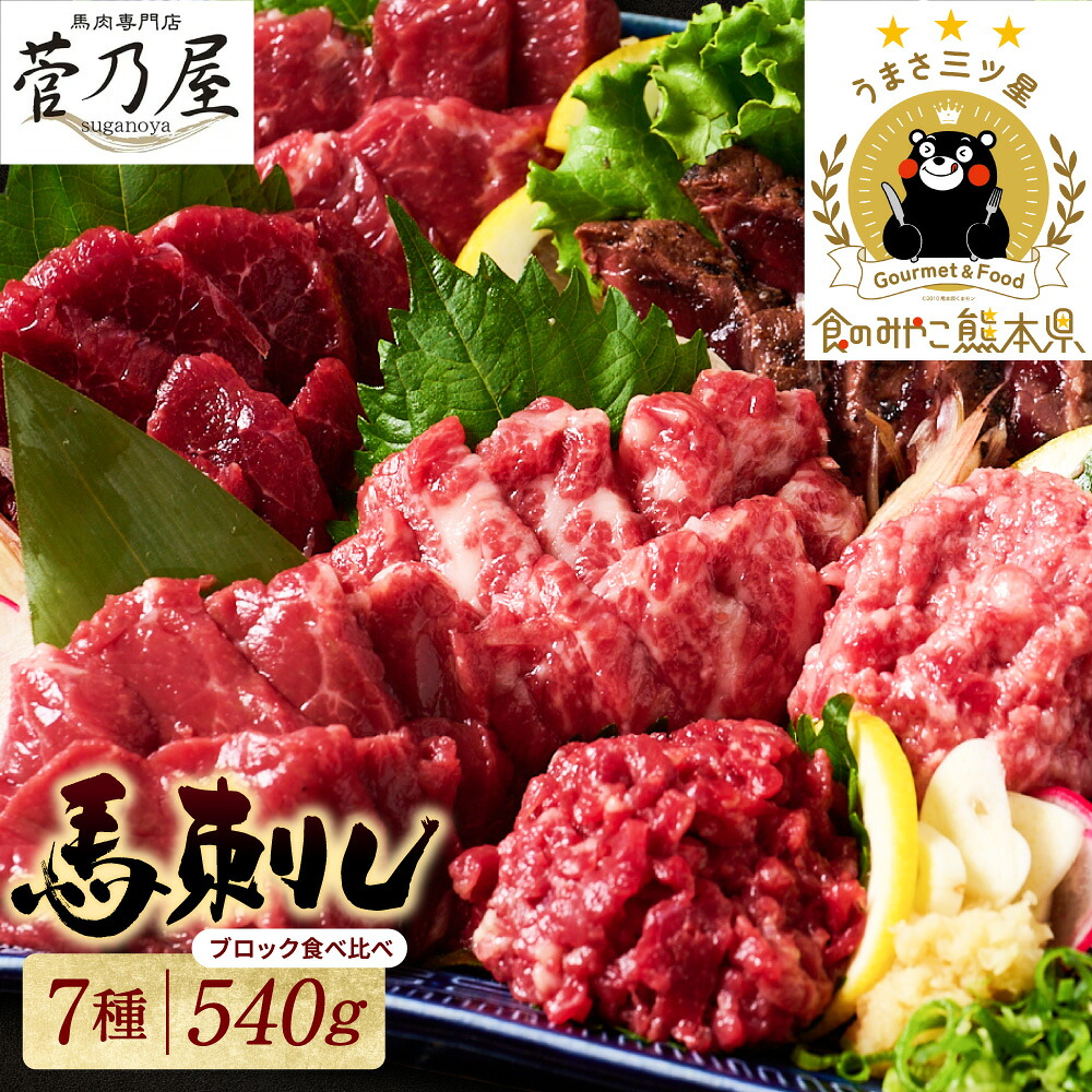 ★旅サラダで紹介されました★ 馬刺し部位堪能 7種食べ比べセット（シモフリ・ロース・赤身・ヒレ・タタキ・桜うまトロ・桜ユッケ）馬刺し専用タレ付き 馬肉 ブロック 冷凍 個装 パック 詰め合わせ