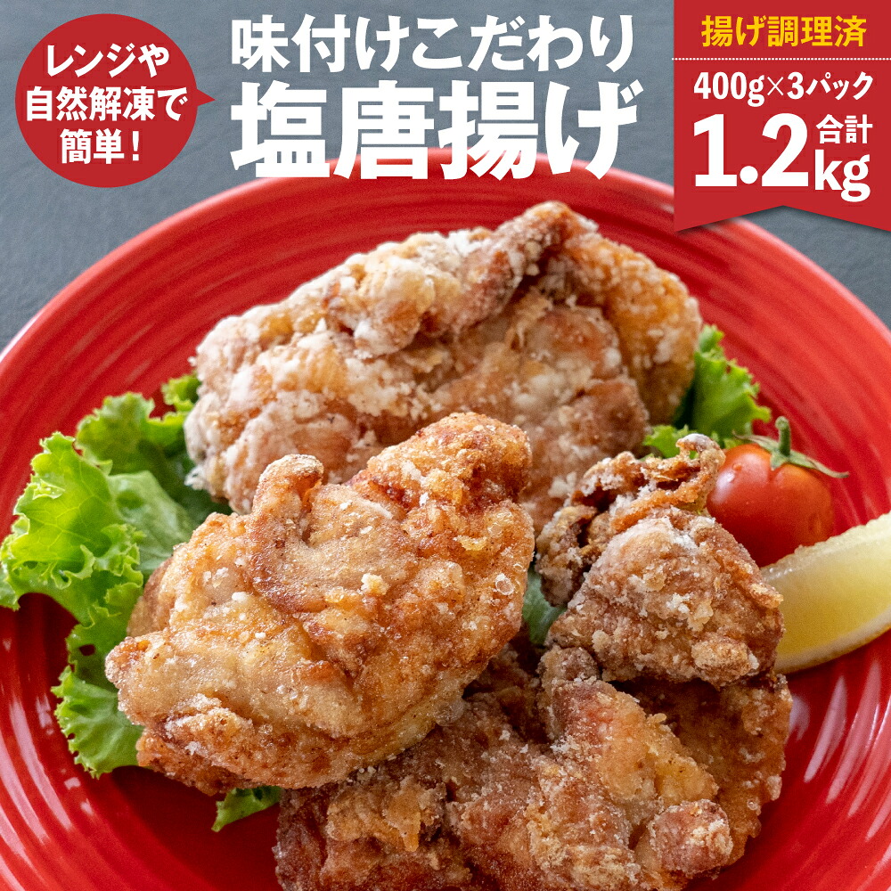 味付け こだわり 塩唐揚げ 計1.2kg
