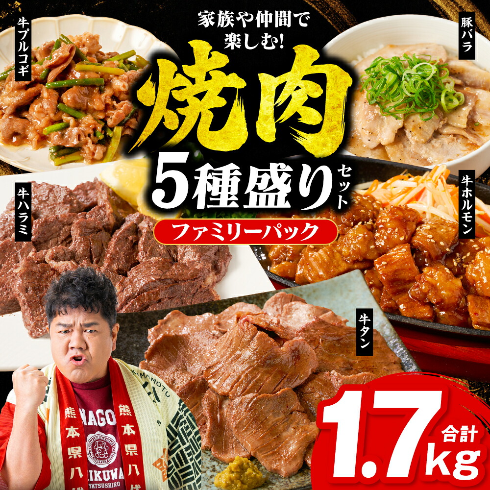 焼肉セット 5種盛り 計1.7kg