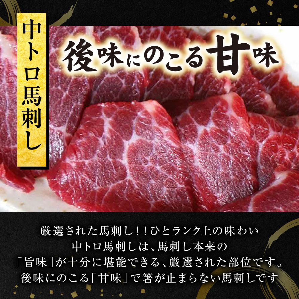 大トロ・中トロ馬刺しのセット 600g (各300g) 馬さし お肉 馬肉 刺身 刺し身 馬刺し 馬刺しブロック 霜降り おかず おつまみ 熊本県 八代市