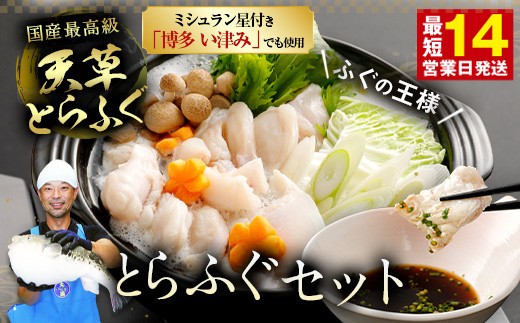ふぐの王様 とらふぐ 国内最高級 天草とらふぐセット