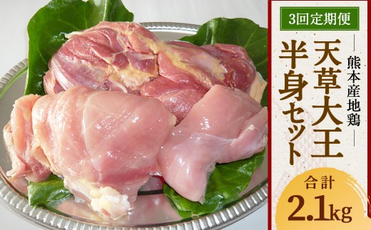 熊本産地鶏 天草大王 半身セット 定期便 モモ