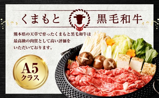 ＜ R8年熊本地震復興支援 ＞くまもと黒毛和牛 すき焼き ロース 切り落とし 500g お肉 肉 牛肉 黒毛和牛 和牛 冷凍 国産 九州産 熊本県 上天草市