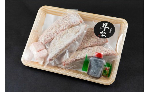 【希少和牛】あか牛 牛カツ 約100g 4個 約400g 4人前 牛かつ ぎゅうかつ あか牛牛カツ あか牛牛かつ 赤牛 あか牛 あか牛惣菜 あか牛おかず 和牛 褐毛和種 厚切り はなびし 極上